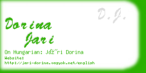 dorina jari business card